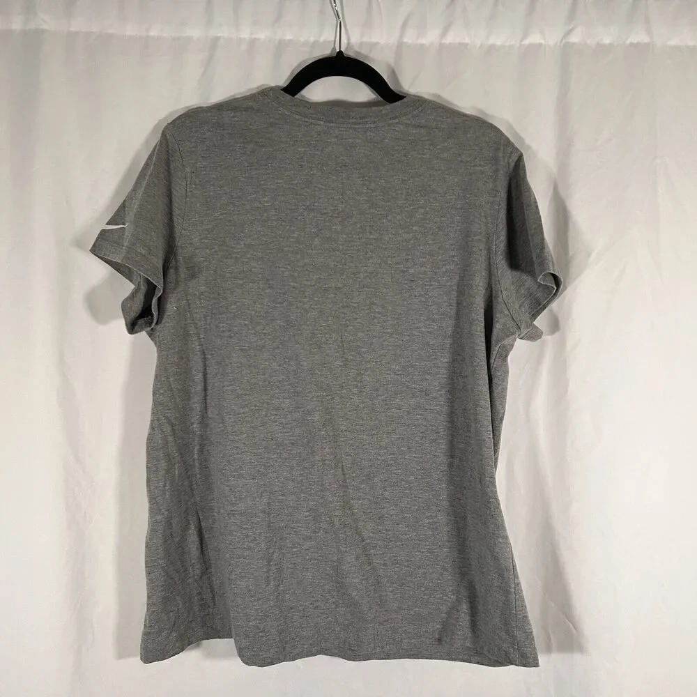 KC Chiefs AFC Champions LIV Nike Shirt Men's XL Grey Short Sleeve Crew Neck